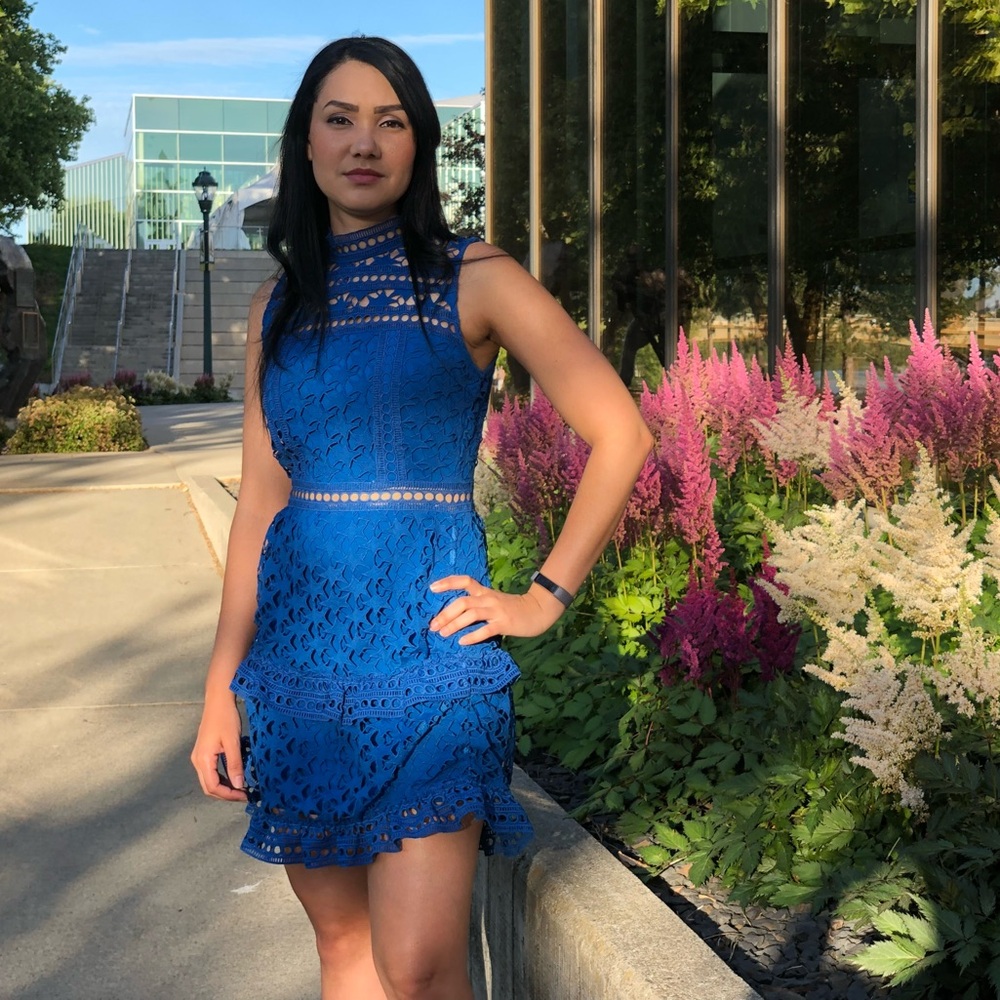 XS Blue Cocktail Dress